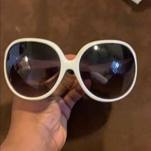 White Frame Sunglasses